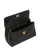 Dolce & Gabbana My Sicily Leather Handbag Black