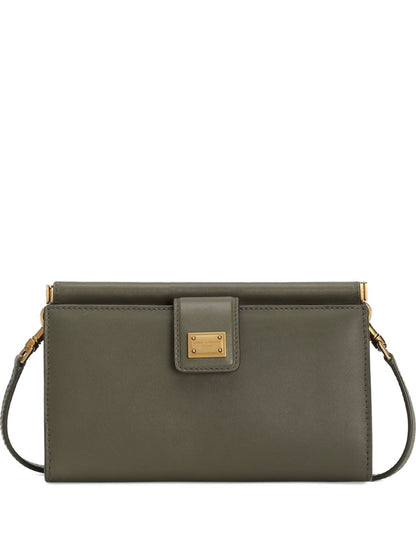 Dolce &amp; Gabbana Phone Bag With Gold Details Green