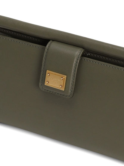 Dolce &amp; Gabbana Phone Bag With Gold Details Green