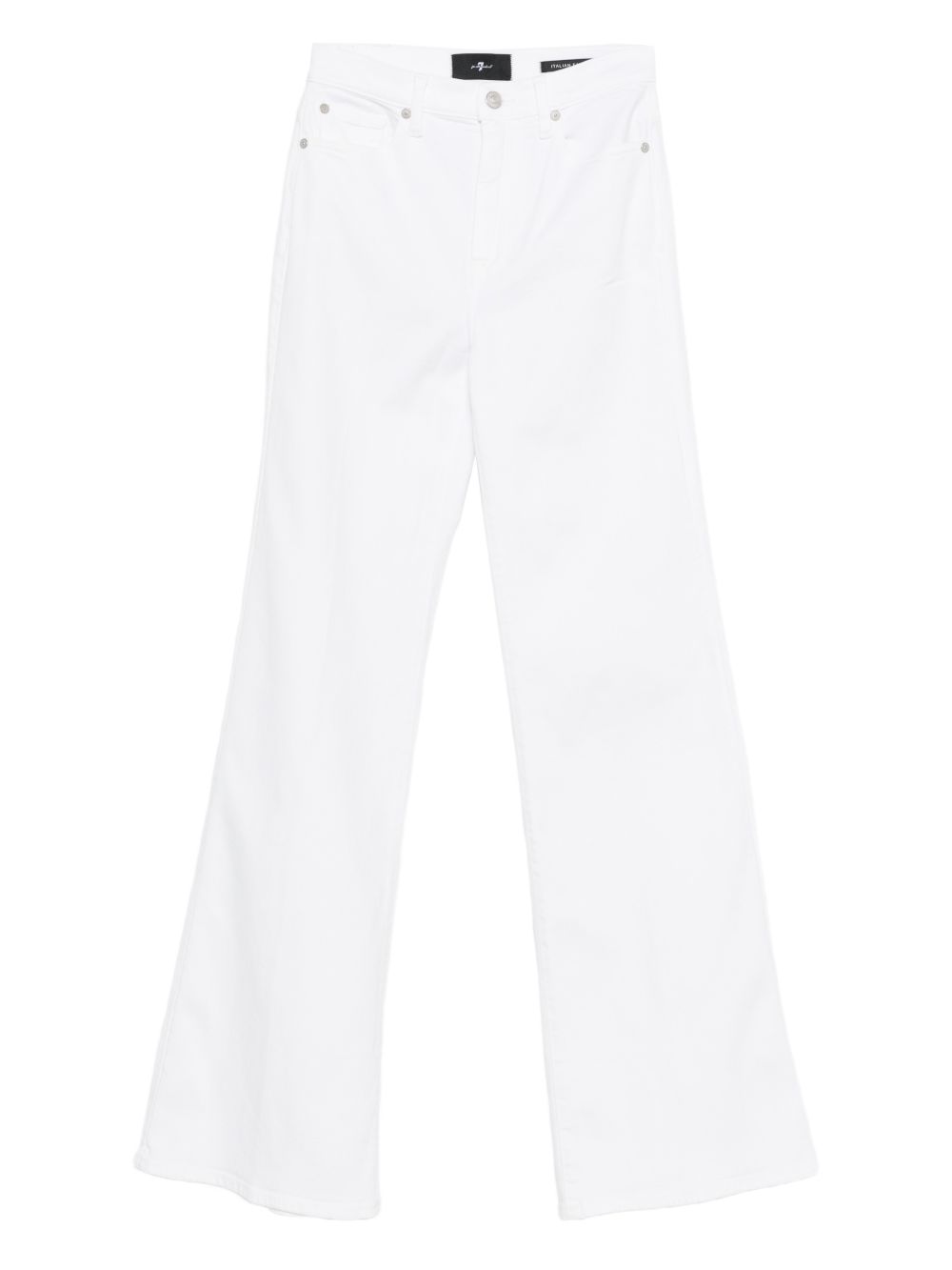 Seven Dojo Wide-Leg Denim Jeans White