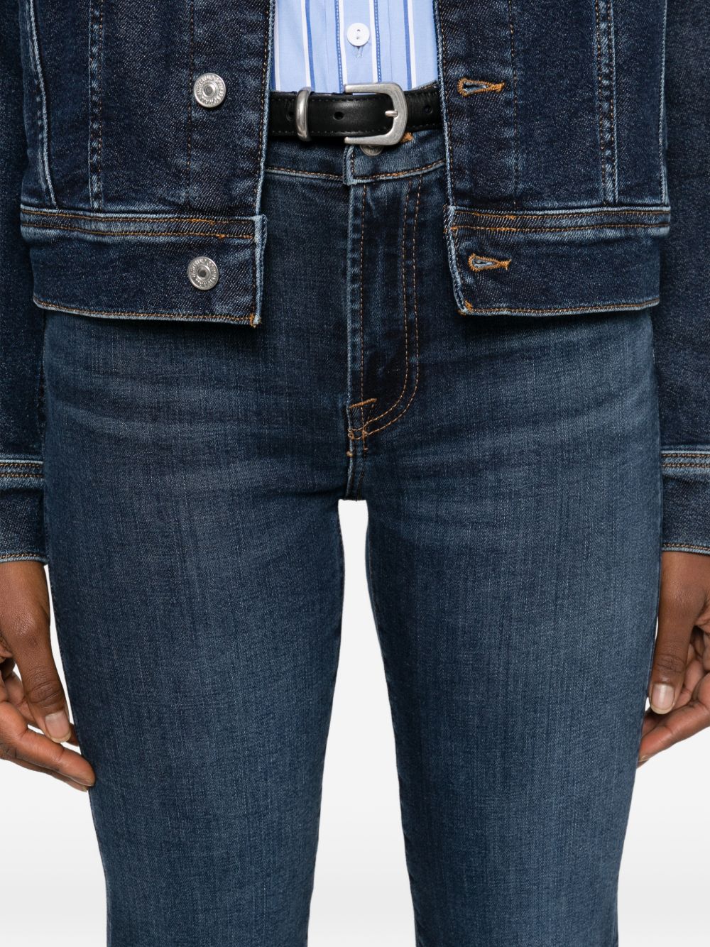 Seven Leggy Bootcut Denim Jeans Blue