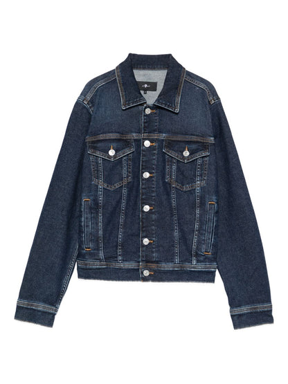 Seven Adi Denim Trucker Jacket Blue