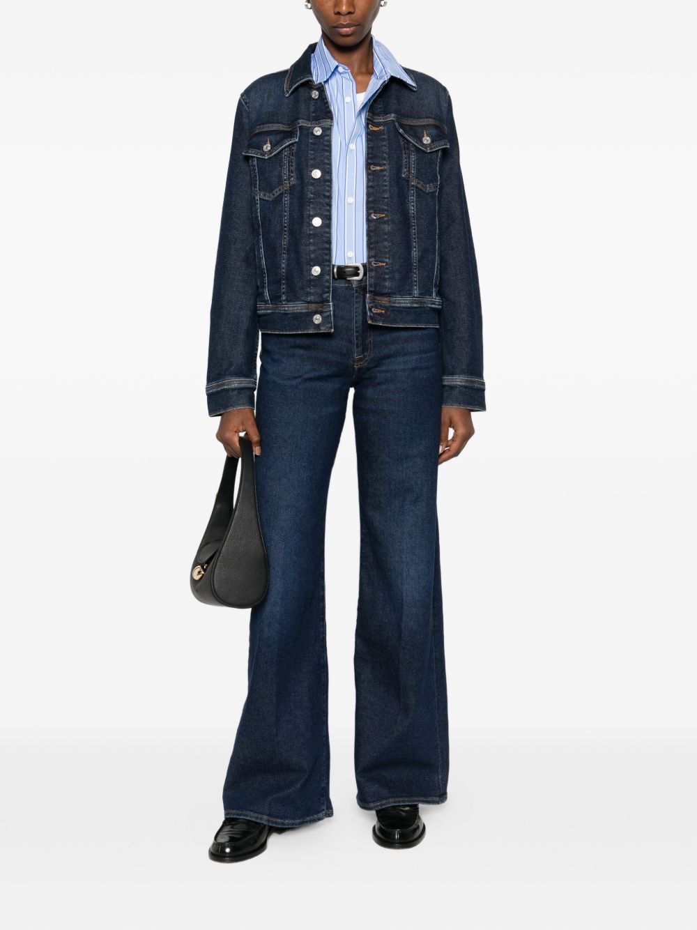 Seven Lotta Straight Denim Jeans Blue