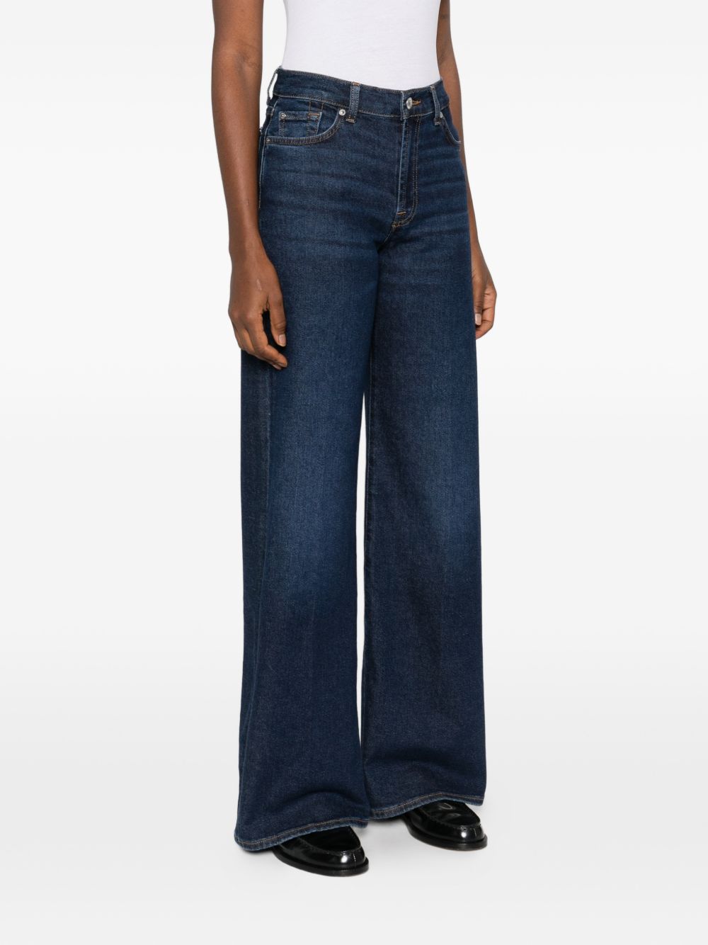Seven Lotta Straight Denim Jeans Blue