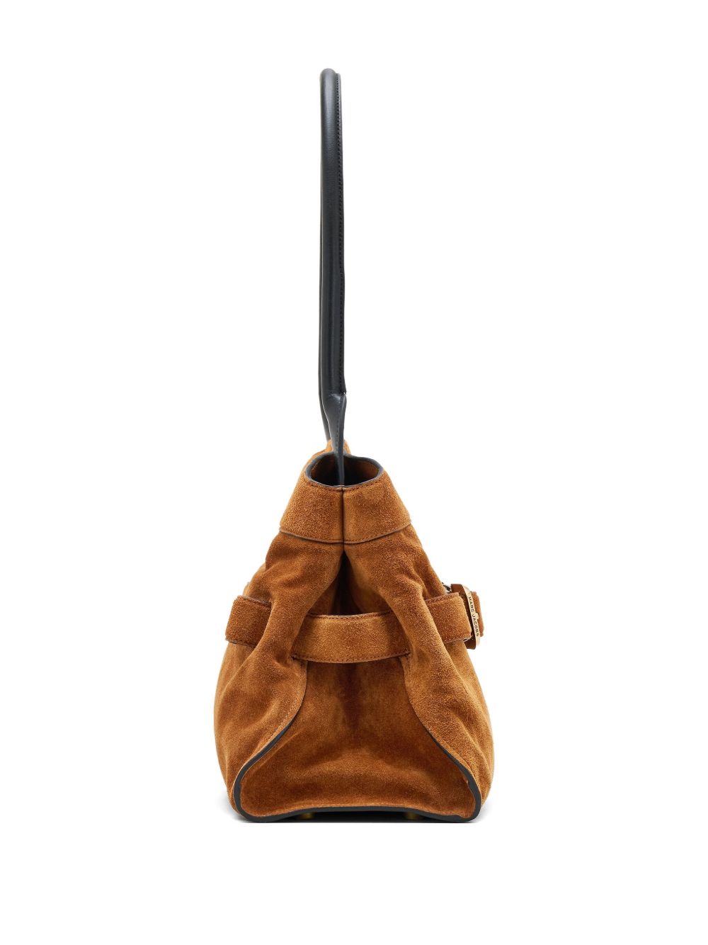 Marc Jacobs The Satchel Suede Shoulder Bag Leather Brown