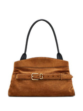 Marc Jacobs The Satchel Suede Shoulder Bag Leather Brown