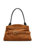 Marc Jacobs The Satchel Suede Shoulder Bag Leather Brown