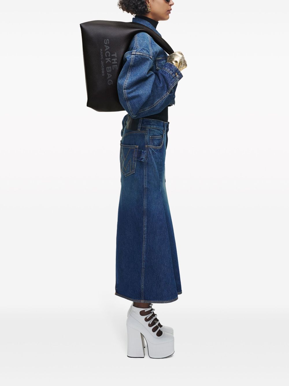 Marc Jacobs The Sack Grained Leather Handbag Black