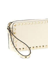 Valentino Garavani Rockstud leather mini bag Ivory