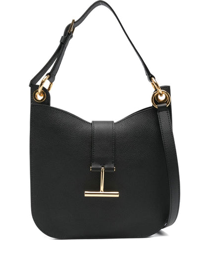 Tom Ford Tara Small Leather Shoulder Bag Black