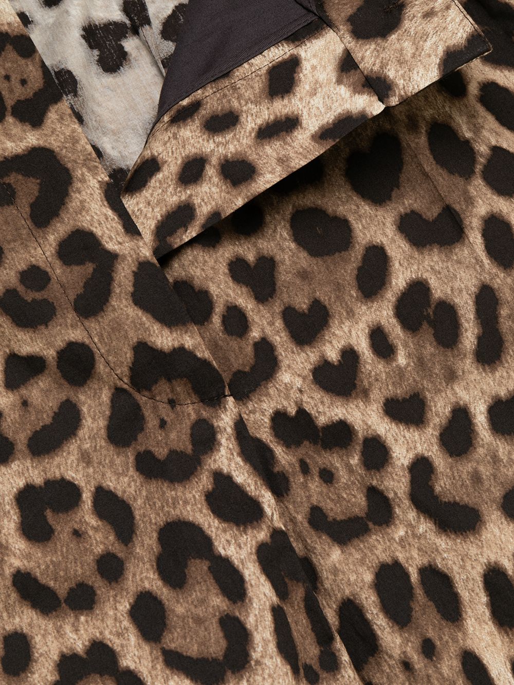 Dolce &amp; Gabbana High-Waisted Leopard Shorts Brown