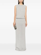 Tom Ford Sequined Sleeveless Top Silver