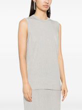 Tom Ford Sequined Sleeveless Top Silver