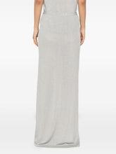 Tom Ford Sequined Long Skirt Silver