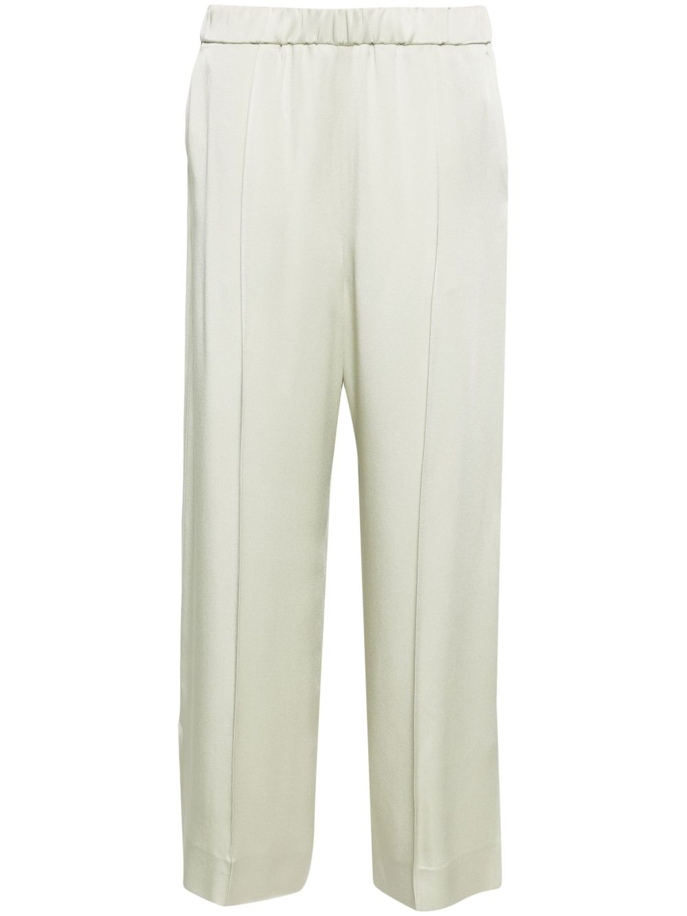 Jil Sander Wide Leg Satin Trousers Light green