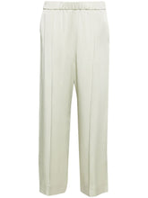 Jil Sander Wide Leg Satin Trousers Light green