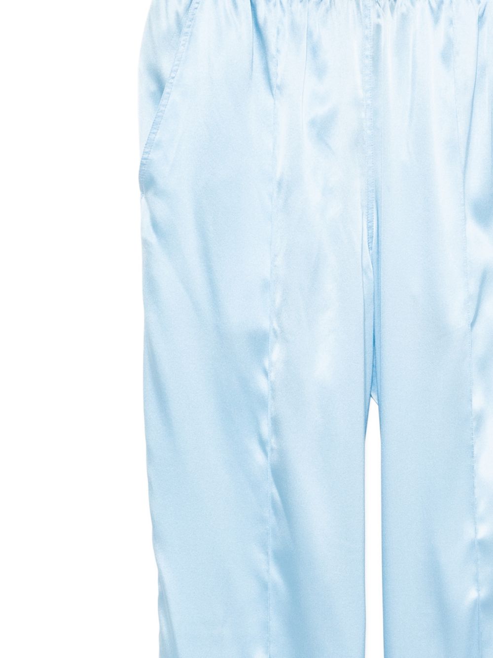 Tom Ford Silk Pajama Trousers Clear Blue