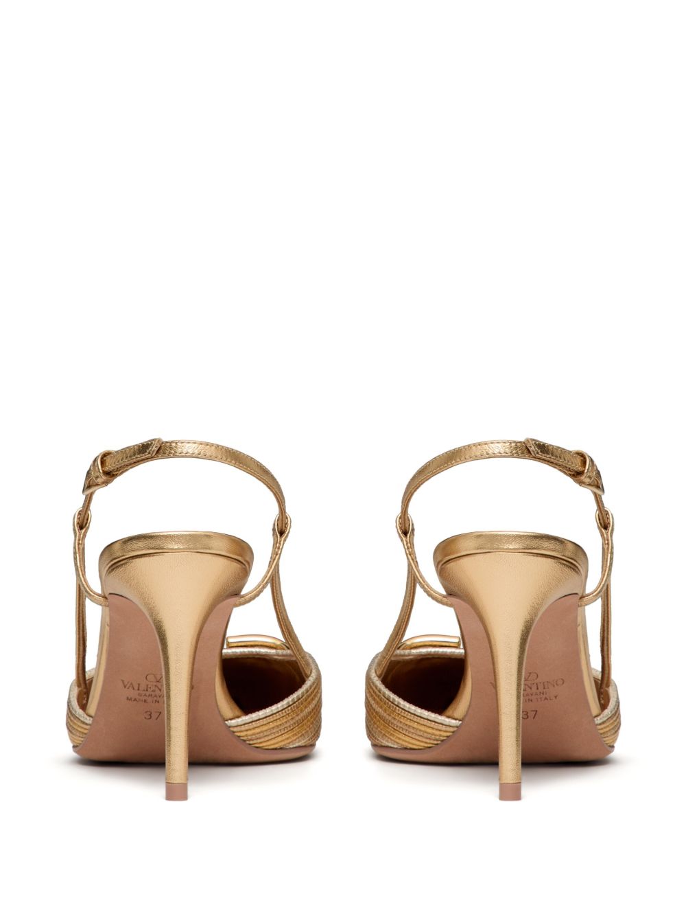 Valentino Garavani VLogo Signature Slingback Pumps Golden golden