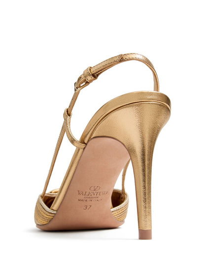 Valentino Garavani VLogo Signature Slingback Pumps Golden golden