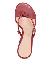 Gianvito Rossi Thong Patent Leather Sandals Red