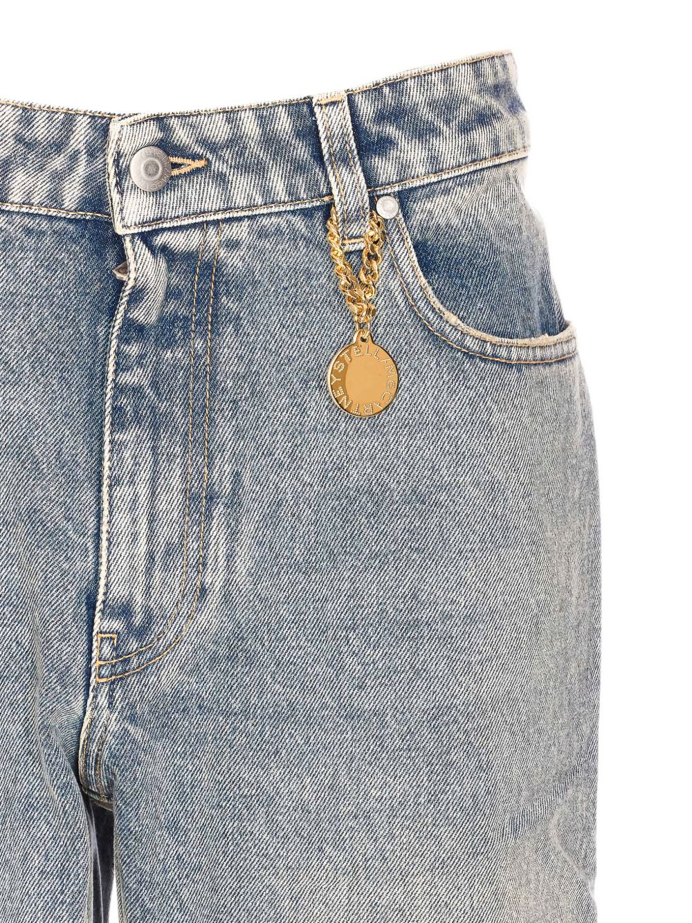 Stella McCartney Flared Denim Slim Jeans Blue