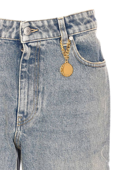 Stella McCartney Flared Denim Slim Jeans Blue