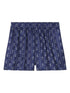 Tory Burch Printed Silk Shorts Blue