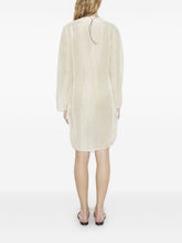 Tory Burch Pleated Linen Silk Tunic Ivory