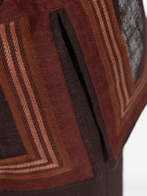 Tory Burch Striped Linen Tunic Dress Brown