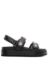 Tory Burch Kira Sport Leather Sandals Black
