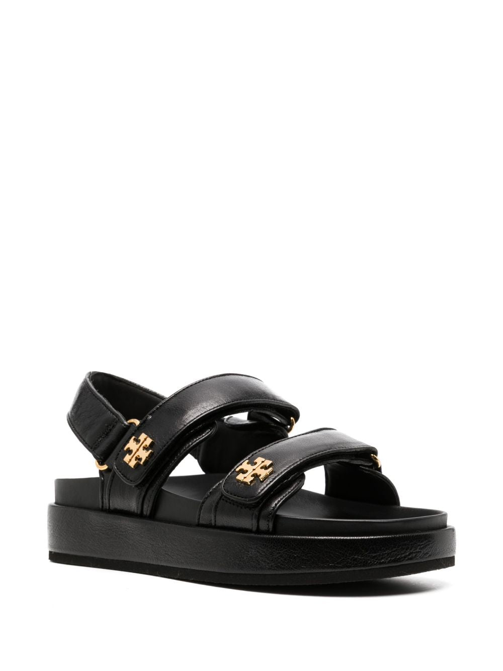 Tory Burch Kira Sport Leather Sandals Black