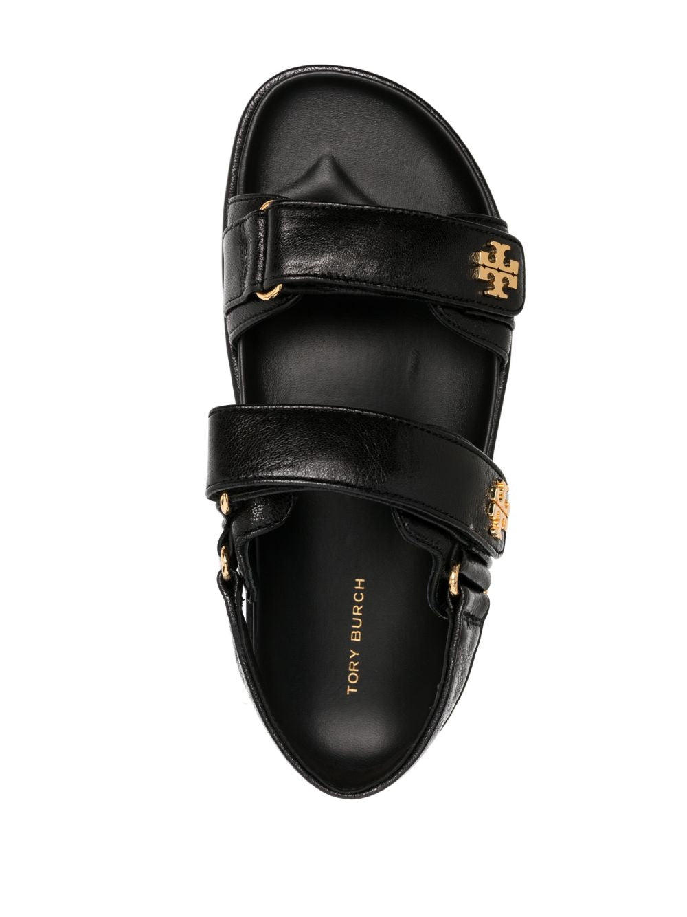 Tory Burch Kira Sport Leather Sandals Black