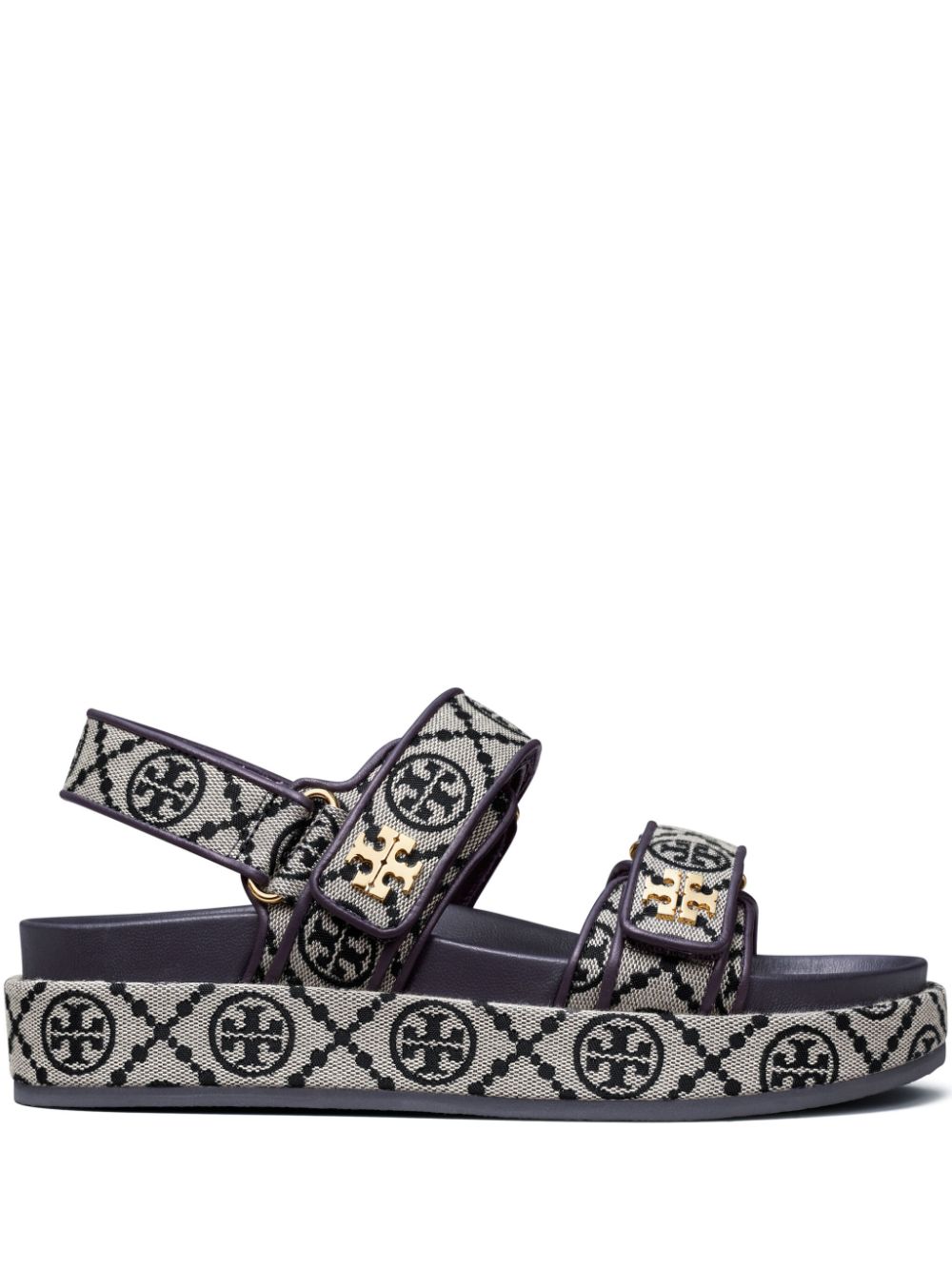 Tory Burch Kira Sport Leather Sandals Blue