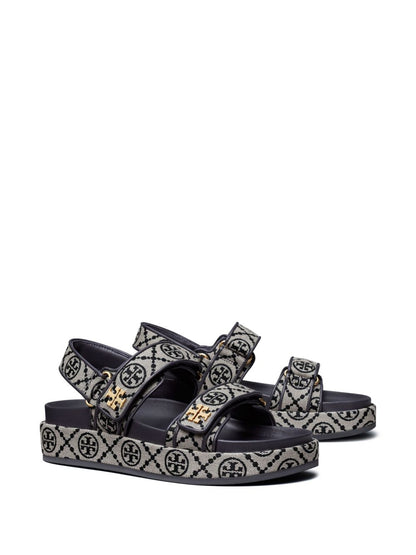 Tory Burch Kira Sport Leather Sandals Blue