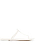 Tory Burch Miller Flat Logo Sandals White