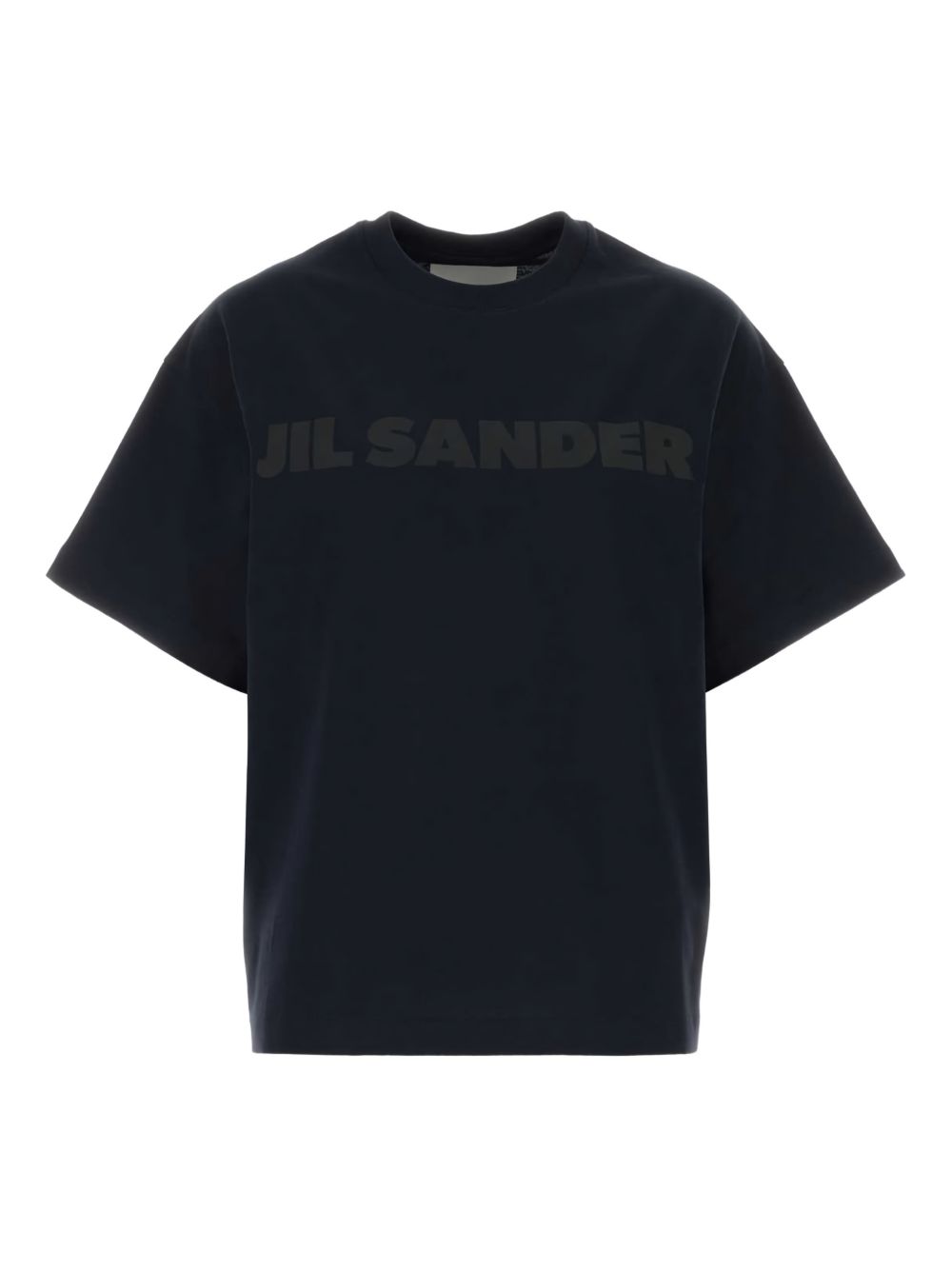 Jil Sander Logo Cotton Crewneck T-shirt Blue