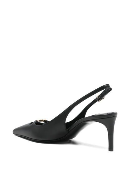 Dolce &amp; Gabbana Slingback Leather Pumps Black