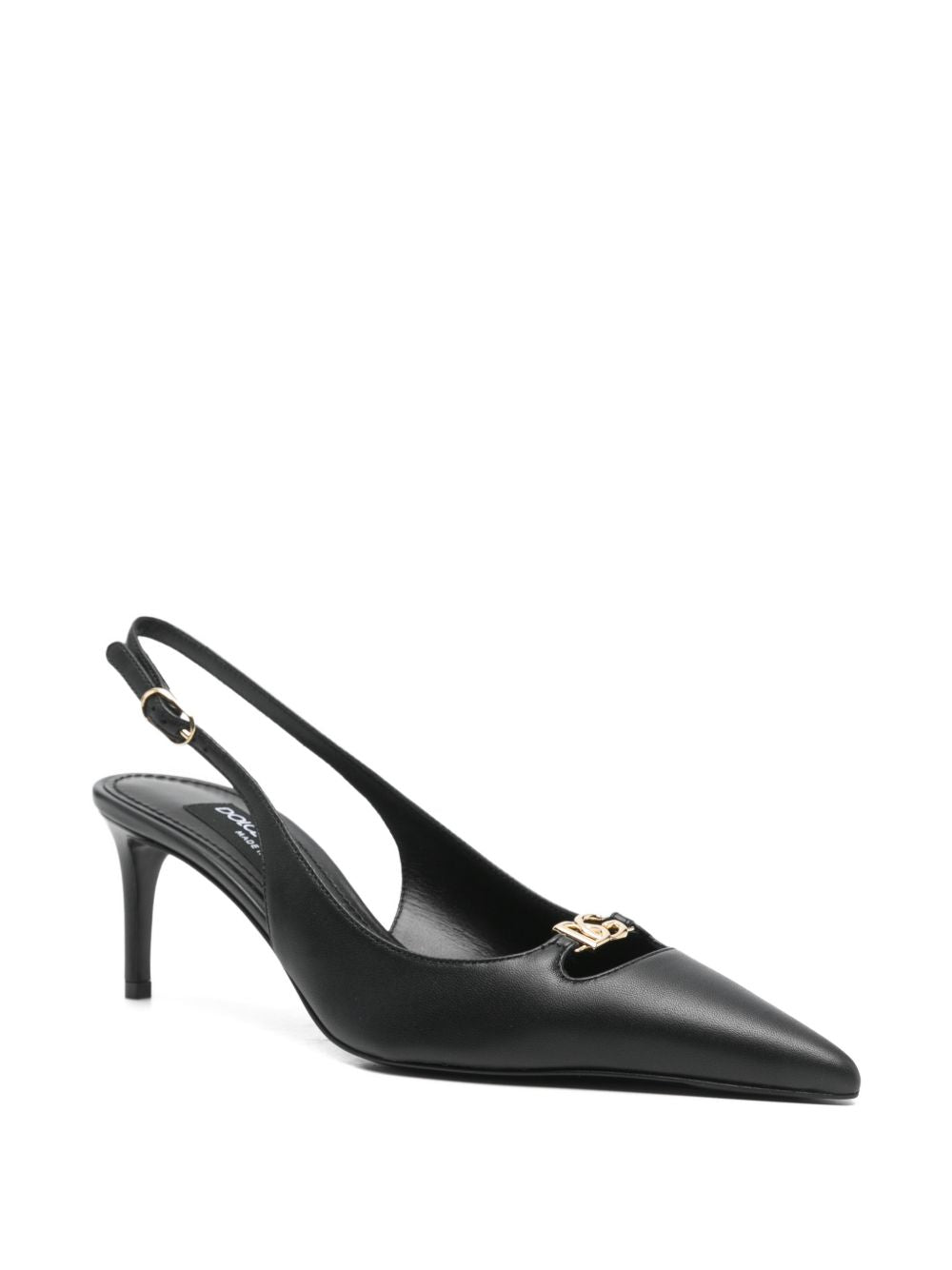 Dolce &amp; Gabbana Slingback Leather Pumps Black
