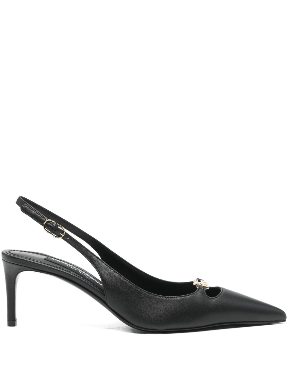 Dolce & Gabbana Slingback Leather Pumps Black