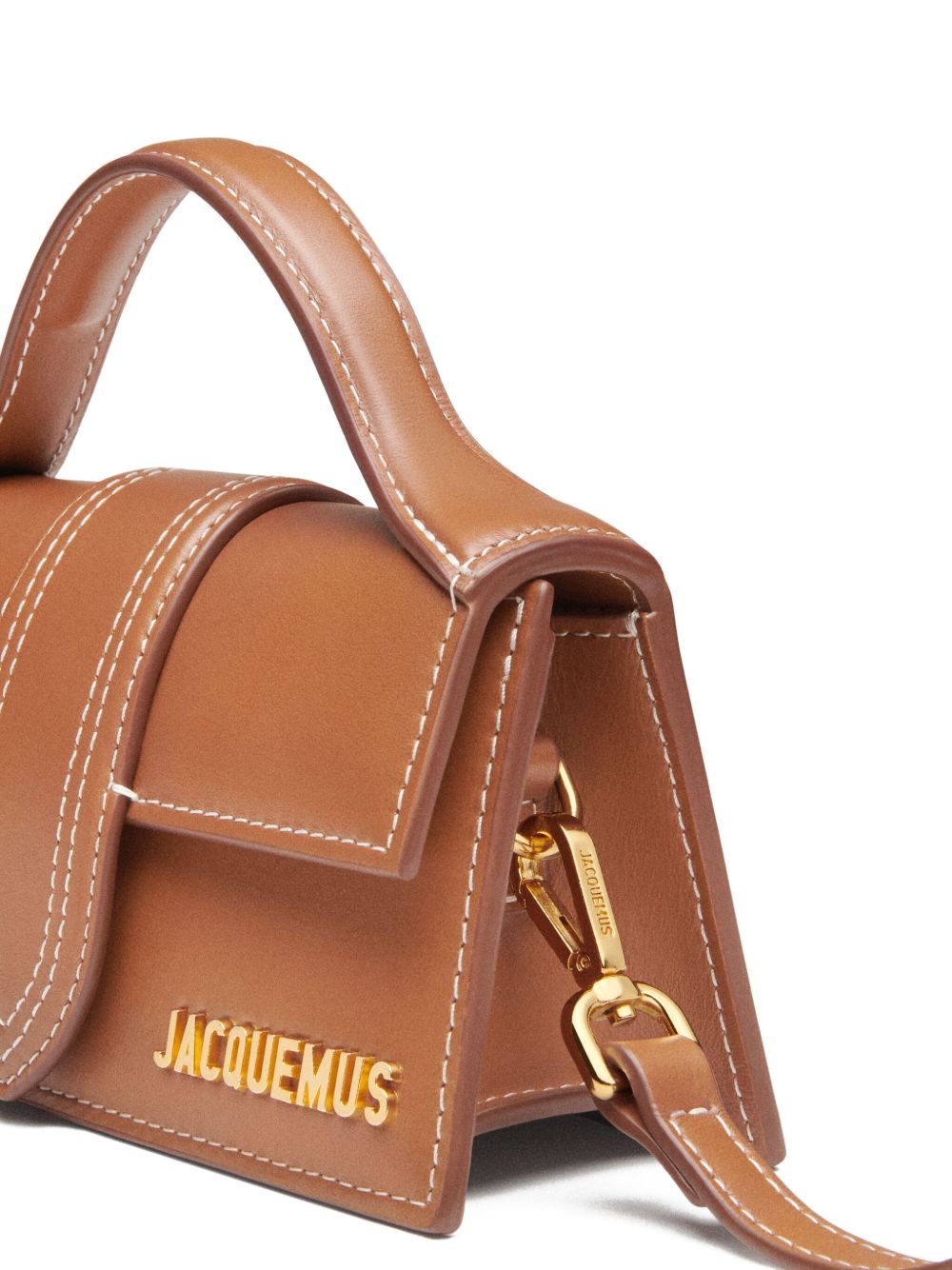 JACQUEMUS Le Bambino Leather Handbag Leather Brown
