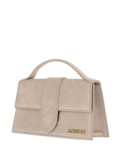 JACQUEMUS Le Grand Bambino Leather Bag Beige