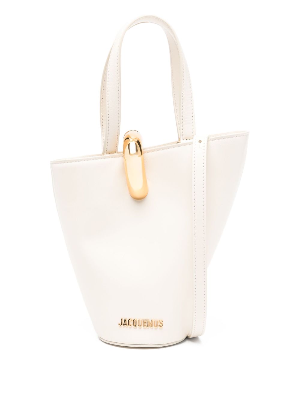 JACQUEMUS Le Petit Bambola Bucket Bag Ivory