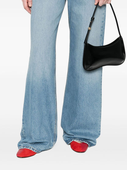 JACQUEMUS Le Bisou Calf Leather Bag Black