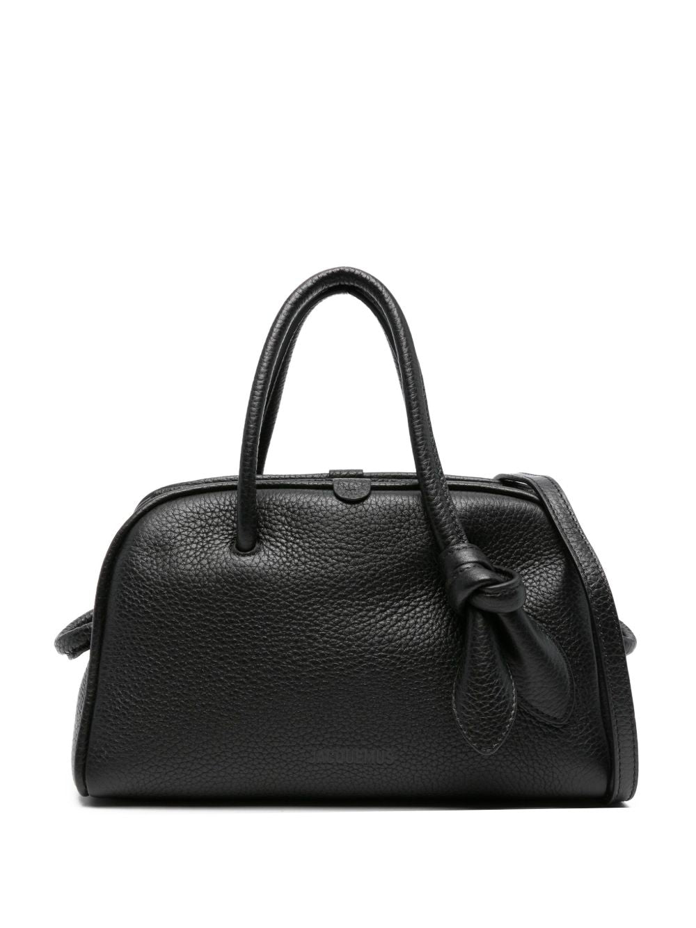 JACQUEMUS Le Petit Turismo Leather Handbag Black