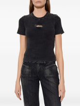 Diesel Oval D Logo Cotton T-Shirt Black