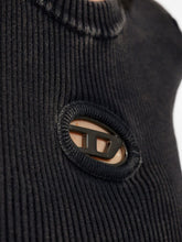 Diesel Oval D Logo Cotton T-Shirt Black