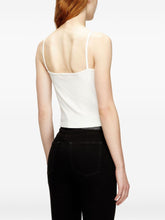 Diesel Ribbed Cotton Tank Top White