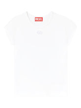Diesel Logo Cotton T-shirt White