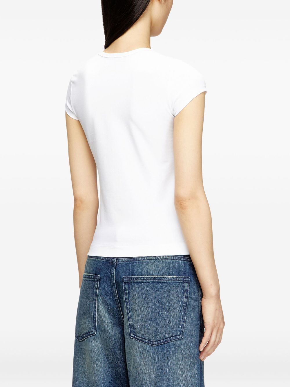 Diesel Logo Cotton T-shirt White