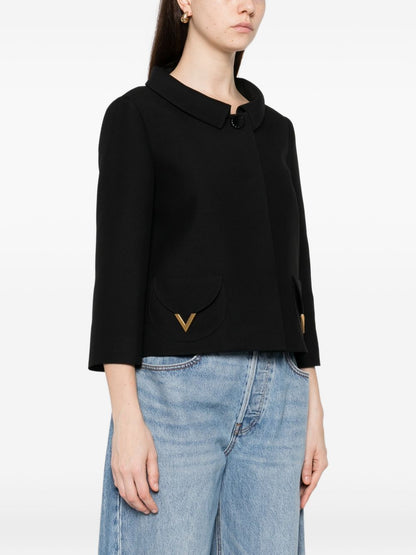 Valentino VLogo Signature Wool Jacket Black black